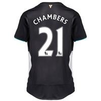 Arsenal Third Shirt 2015/16 - Kids Black with Chambers 21 printing, Navy