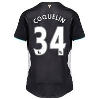 Arsenal Third Shirt 2015/16 - Kids Black with Coquelin 34 printing, Navy