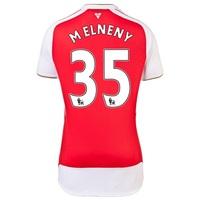 Arsenal Home Shirt 2015/16 - Womens Red with Mohamed Elneny 35 printin, Red