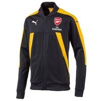 Arsenal Training Stadium Jacket - Black/Yellow, Black
