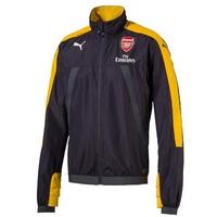 arsenal training stadium vent jacket blackyellow black