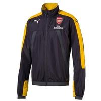 Arsenal Training Stadium Vent Jacket - Black/Yellow, Black