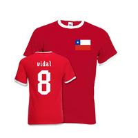 arturo vidal chile ringer tee red