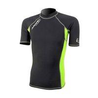 Aropec Short Sleeve Compression Top - Black/Lime