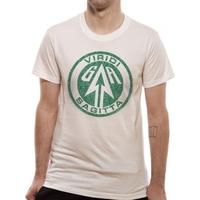 Arrow - Distressed Logo Unisex Small T-Shirt - White
