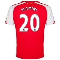 Arsenal Home Shirt 2014/15 Red with Flamini 20 printing, Red