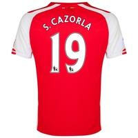 arsenal home shirt 201415 red with scazorla 19 printing red