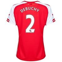 Arsenal Home Shirt 2014/15 - Womens with Debuchy 2 printing, Red