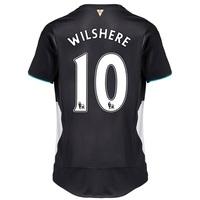 Arsenal Third Shirt 2015/16 - Kids Black with Wilshere 10 printing, Navy