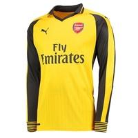 Arsenal Away Shirt 2016-17 - Long Sleeve, Yellow