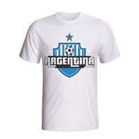 argentina country logo t shirt white