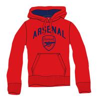 Arsenal Men\'s Crest Hoody - Red, Medium