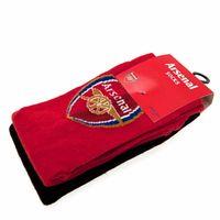 Arsenal Official Socks (pack Of 2) - Red/black