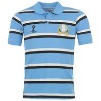 argentina 2014 fifa stripe polo shirt blue