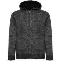 Argyll Sherpa Lined Hooded Cardigan in Charcoal Marl  Tokyo Laundry