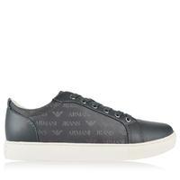 armani jeans eagle logo low top trainers