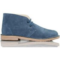 Arantxa ARANCHA pisacacas safari unisex leather boot women\'s Shoes (High-top Trainers) in blue