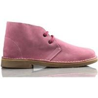 Arantxa ARANCHA pisacacas safari unisex leather boot women\'s Shoes (High-top Trainers) in pink