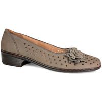 Ara New Shoes Ladies Rhodos Perforated Shoe women\'s Court Shoes in brown