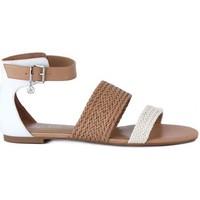 armani jeans giorgio armani sandalo white womens sandals in multicolou ...