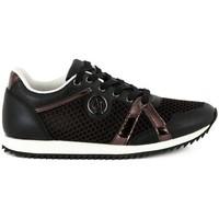 armani jeans giorgio armani sneaker black womens shoes trainers in mul ...