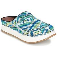 art mykonos womens mules casual shoes in blue