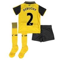 Arsenal Away Mini Kit 2016-17 with Debuchy 2 printing, Yellow