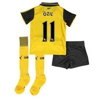 Arsenal Away Mini Kit 2016-17 with Özil 11 printing, Yellow