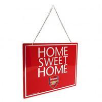 arsenal fc home sweet home sign