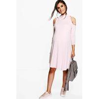 Arabella Strappy Shoulder Swing Dress - blush