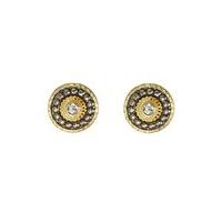 Art Deco Stud Earrings - Gold