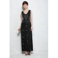 art deco maxi dress