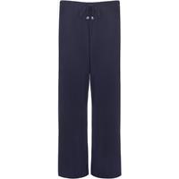 aria flared basic wide leg palazzo pants navy blue