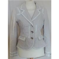 armani jeans jacket size 8 beigecream