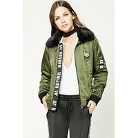 Army Patch Graphic Bomber