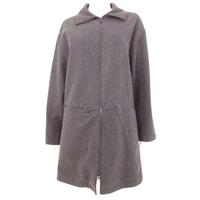 Armani Jeans Size 12 Anthracite Grey Wool Blend Coat