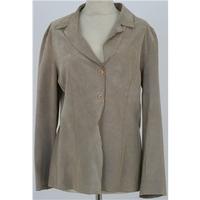 Armani, size 14, beige suede jacket