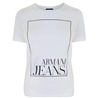 armani jeans square logo t shirt