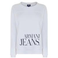 armani jeans square logo sweatshirt