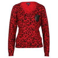 ARMANI JEANS Leopard Print Jumper