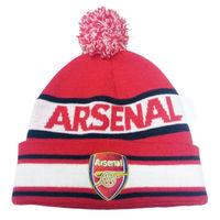 arsenal text cuff knitted hat