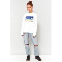 Aries Credit Card Sweatshirt, WHITE