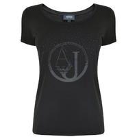 ARMANI JEANS Embellished Logo T Shirt