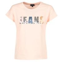 Armani jeans KREKOLA women\'s T shirt in pink