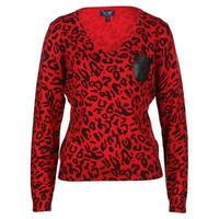 ARMANI JEANS Leopard Print Jumper