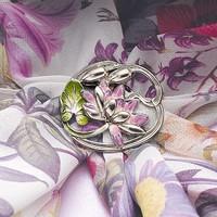 Art Nouveau Waterlily Scarf Clip