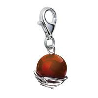 Arabesque Orb Charm Red Agate