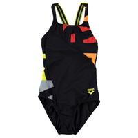 arena odense panel swim suit junior girls