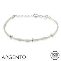 Argento Silver Bead Bracelet