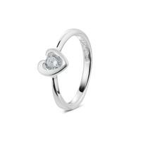 Argento Outlet Cubic Zirconia Heart Ring